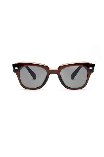 Aqua Di Polo 1987 Sundown Club Brown Geometric Women's Sunglasses Apso001801--50 Ekartman