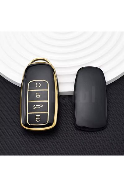 YıldızTuning Chery Tiggo 8 Pro Max Black-Gold Key Case