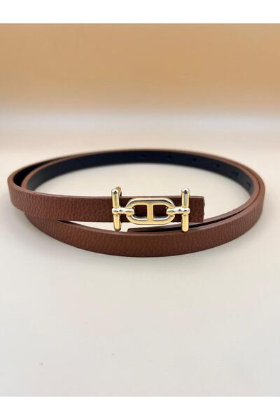 Desre Moda Cureaua de damă cu cataramă aurie subțire Curea pentru pantaloni Curea pentru rochie Curea pentru cămașă Curea pentru tragere