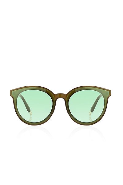 Aqua Di Polo 1987 نظارات شمسية نسائية خضراء Apsı 002203 --58 إيكارتمان