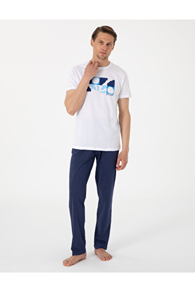 Pierre Cardin Beyaz Kısakol Pijama Takımı 50314389-600