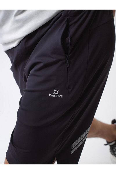 Xint Men's Navy Blue Regular Fit Shorts