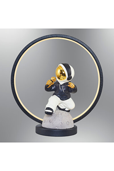 Özcan Aydınlatma 1318-4 Astronot Heykel Erkek 30.6*14*33CM SİYAH