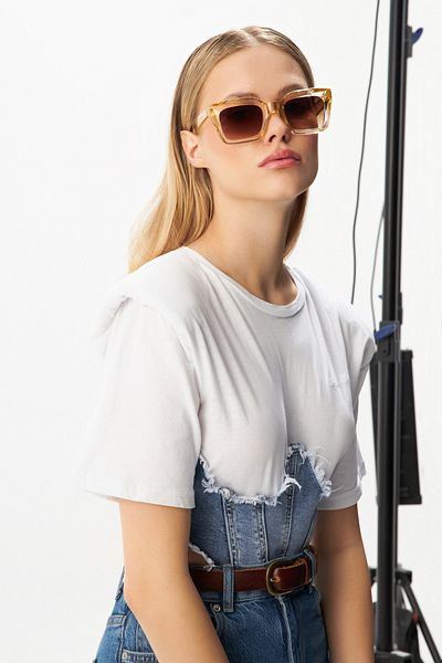 Aqua Di Polo 1987 Red Women's Sunglasses Apsn 004402 --55 Ekartman