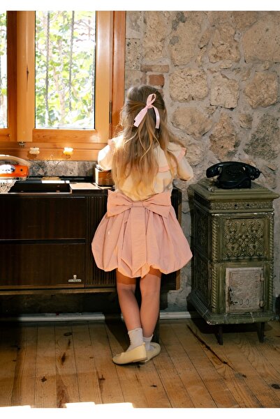 BONBONO KİDS Girl Balloon Skirt Shirt Suit