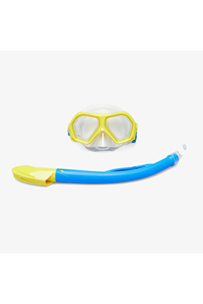 SPEEDO Dual Lenses Çocuk Sarı Şnorkel Seti