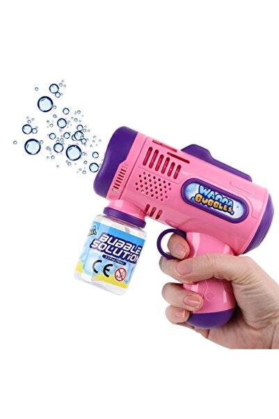 bolfer Köpük Baloncuklu Işıklı Pilli Tabanca – Pembe