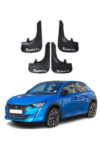 SONİKON LİNE Peugeot 208 Sports Written Compatible with All Cases 4-Piece Gaiter Mudguard Mudguard Modified