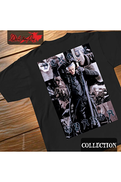SHINOBIX Devil May Cry Vergil Son of Sparda Printed Oversize T-Shirt