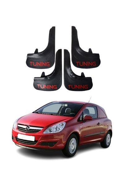 SONİKON LİNE Opel Corsa Van 2007-2014 Compatible Tuning Written 4-Piece Dust Cover Mudguard Mudguard Modified