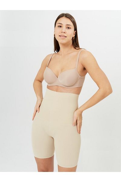 MİSTİRİK Porfy Seamless Laser Cut Does Not Leave Marks Gathering Cuffed Shorts Corset Skin Color