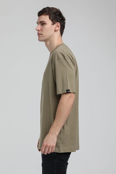 NEW WORLD POLO Crew Neck Light Khaki Slim Fit T-Shirt 23SSM20334