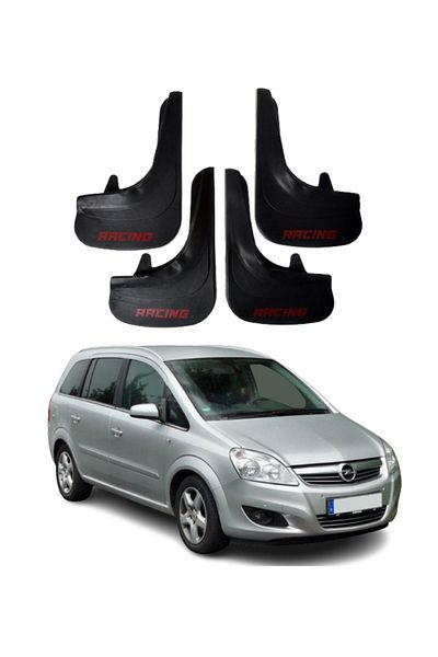 SONİKON LİNE Opel Zafira Compatible Racing Written 4-Piece Dust Cover Mudguard Mudguard Modified