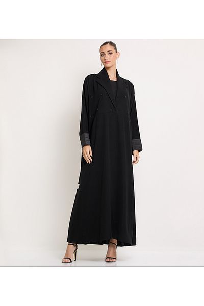 Rosette Abaya Black-R-202476
