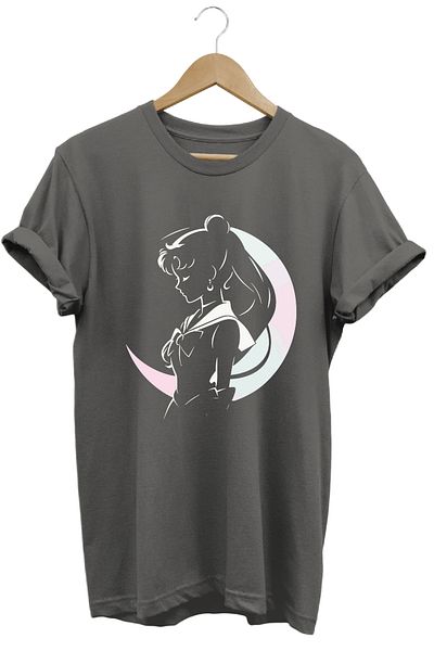 remonz Anime Sailor Moon Usagi Γυναικείο μπλουζάκι με στάμπα 100% βαμβάκι με κανονική εφαρμογή με λαιμόκοψη