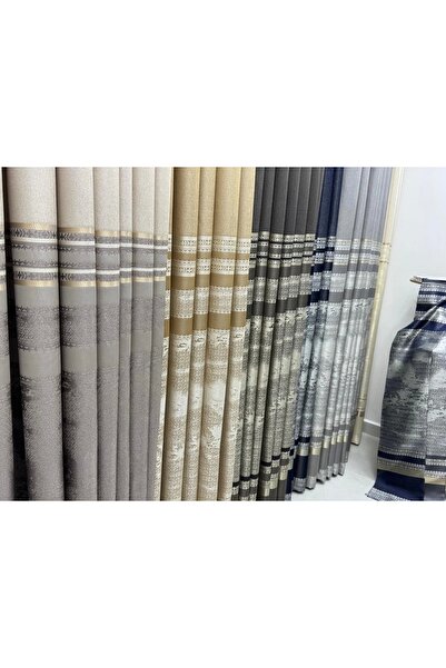 NİVEMESHOME Nivemeshome Urla V-101 Cream 1/3 Dense Pleated Background Curtain Apm