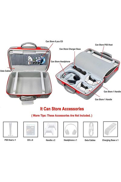 fulina PS5 Controller Organiser, Console, Gaming Headset and Gaming Accessories, Suitable for Storage