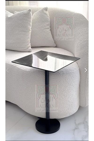 Alwan antiques and frames طاولة اكريليك اسود 35 سم