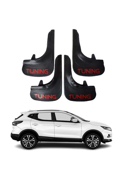 SONİKON LİNE Nissan Qashaqai Compatible Tuning Written 4-Piece Dust Cover Mudguard Mudguard Modified