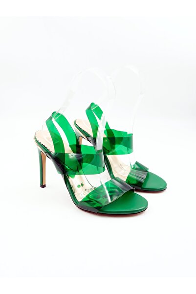 Tenau حذاء نسائي بكعب عالي من الجلد الطبيعي