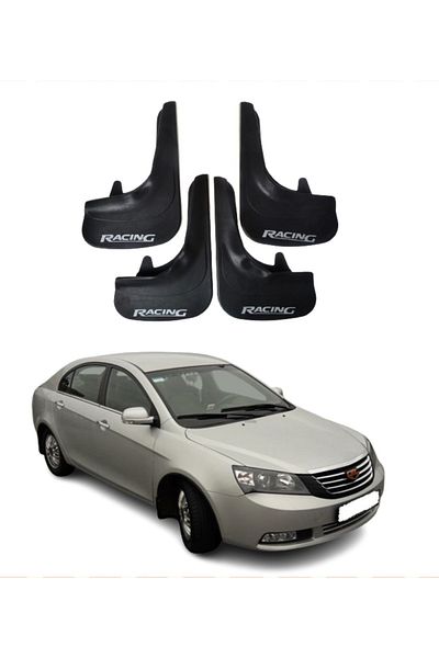 SONİKON LİNE Geely Emgrand Compatible Racing Written 4-Piece Dust Cover Mudguard Mudguard Modified