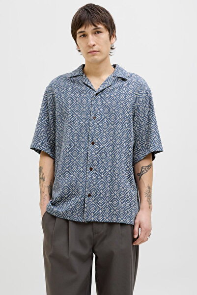 Jack & Jones jack jones Ανδρικό Πουκάμισο 12273289 Μπλε