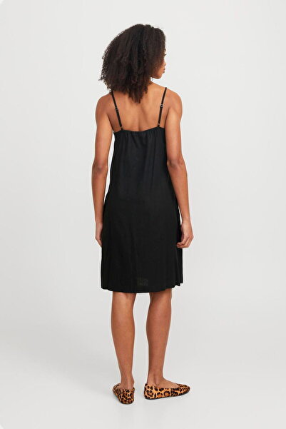 Jack & Jones Women's Square Neck Strappy Linen Blend Dress - Breeze