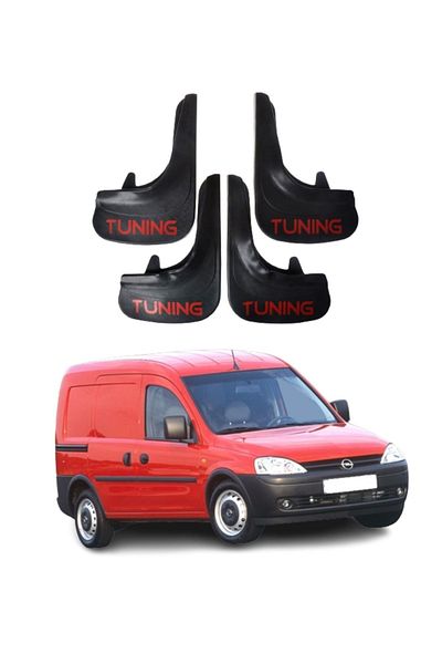 SONİKON LİNE Opel Combo 2001-2013 Compatible Tuning Written 4-Piece Dust Cover Mudguard Mudguard Modified