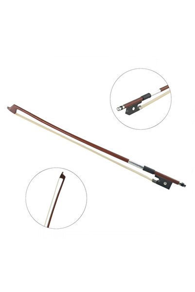 Depox Bow for 1/4 violin, wood, synthetic fibers, brown, 55 cm