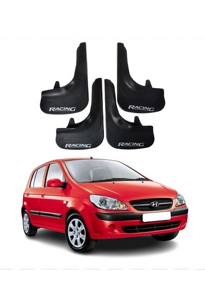 SONİKON LİNE Hyundai Getz Racing Written 4-Piece Dust Cover Mudguard Mudguard Compatible with All Cases Modified