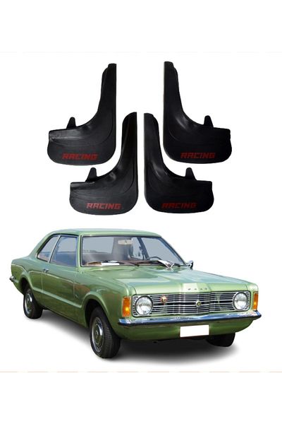 SONİKON LİNE Ford Taunus Compatible Racing Written 4-Piece Dust Cover Mudguard Mudguard Modified