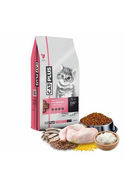Cat Plus Cat Plus Kitten Food with Chicken & Anchovy - 7 kg