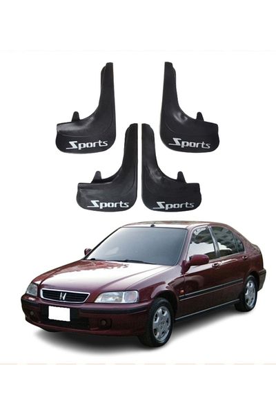 SONİKON LİNE Honda Civic Euro Sd 2006-2001 Compatible Sports Written 4-Piece Dust Cover Mudguard Mudguard Modified