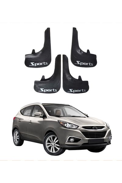 SONİKON LİNE Hyundai Ix 35 Sports Written 4-Piece Leggings Mudguard Mudguard Compatible with All Cases Modified