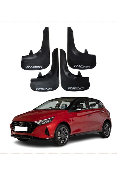 SONİKON LİNE Hyundai I20 2021-2022 Compatible Racing Written 4-Piece Dust Cover Mudguard Mudguard Modified