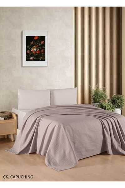 Kristal By Taç Crystal Cotton Double Pique Set Cotton Fitted Sheet (+30Cm Depth)