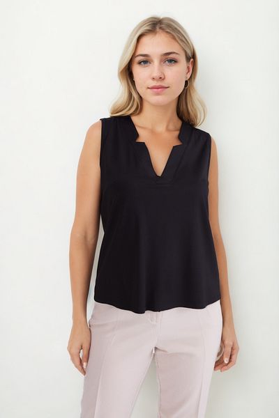 Vitrin V-Neck Ruffle Sleeve Blouse