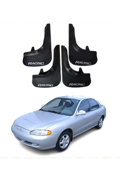 SONİKON LİNE Hyundai Elantra 1996-2001 Compatible Racing Written 4-Piece Dust Cover Mudguard Mudguard Modified