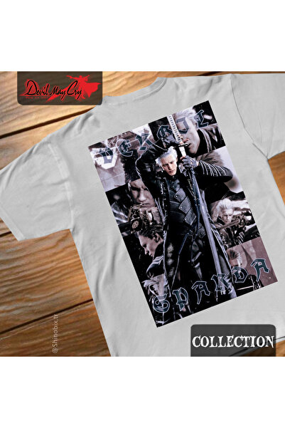 SHINOBIX Devil May Cry Vergil Son of Sparda Printed Oversize T-Shirt