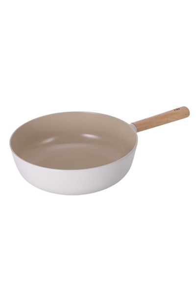 NEOFLAM Fry Pan, Fika, Capacity 26 Cm, Deep. Beig