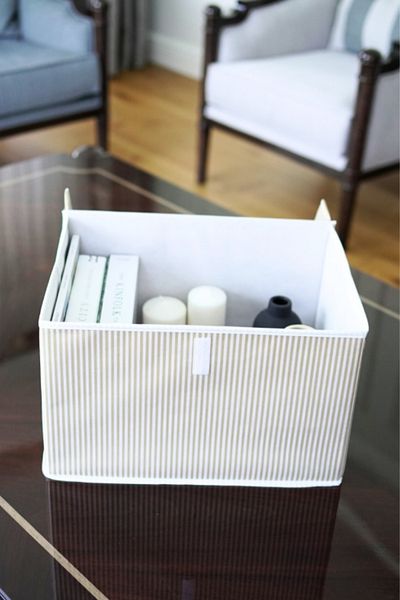 Flora Sweater Box Storage, Socks Sweater Towel Laundry Organizer Cardboard Backed (40X30X26Cm) 2 Pieces Gray