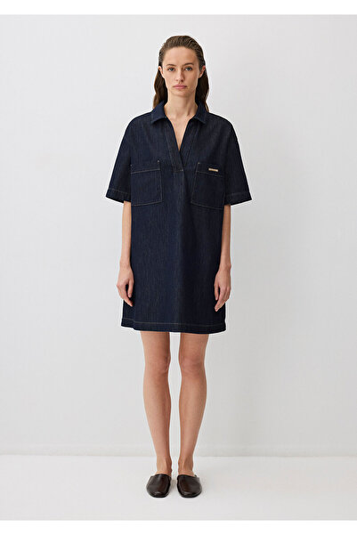 Mavi Madelyn Edition Tencel Tm Lyocell Karışımlı Koyu Jean Elbise 1310688-90950
