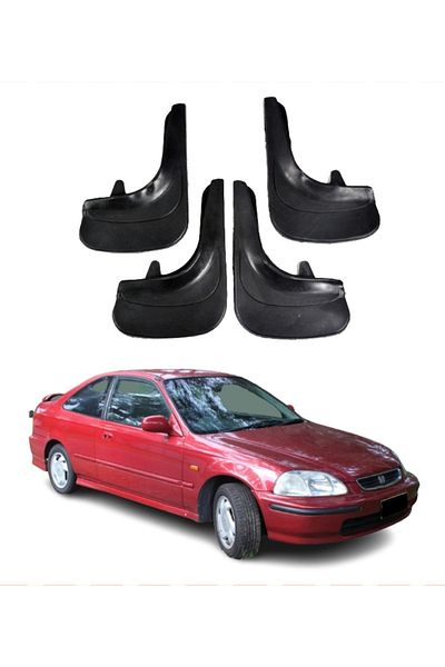 SONİKON LİNE Honda Civic 1995-2001 Compatible 4-Piece Dust Cover Mudguard Mudguard Modified