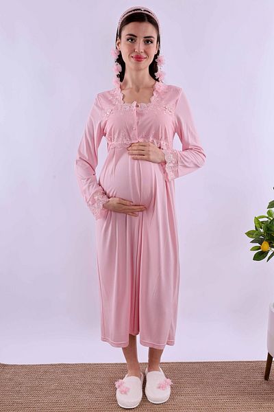 ByLohusa Effortt Pink Maternity Nightgown Byl 224042