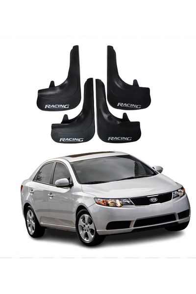 SONİKON LİNE Kia Cerato 2009-2015 Compatible Racing Written 4-Piece Dust Cover Mudguard Mudguard Modified