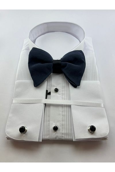 Zaim Aksesuar Large Bow Tie with Pointed Tip