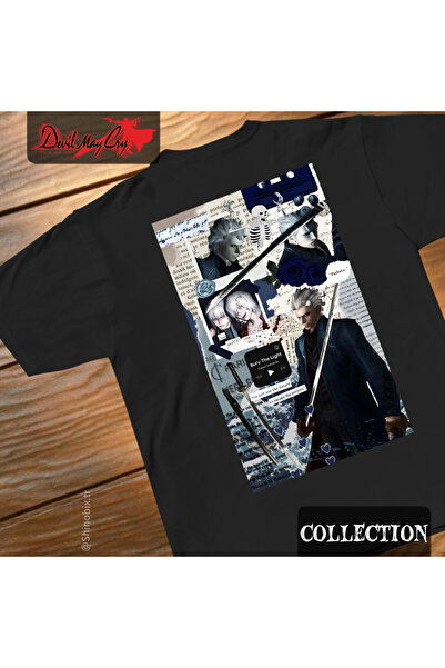 SHINOBIX Devil May Cry Vergil Bury the Light Printed Oversize T-Shirt