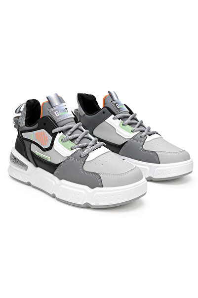 Tmall Men's sports shoes, Made of eco-leather, B4011, Gray