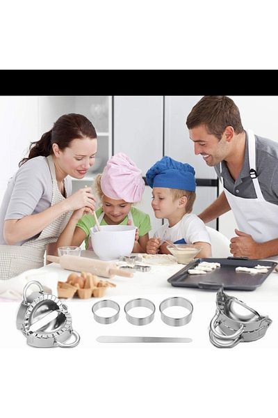 Depox Six-piece Stainless Steel Set For Preparing Dumplings, Pasta, Ravioli, Empanadas