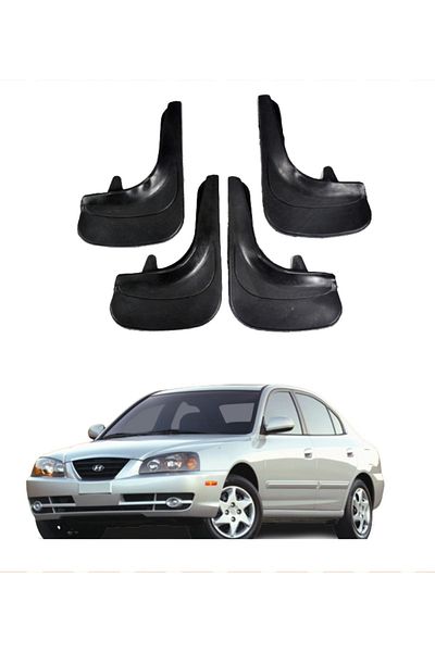 SONİKON LİNE Hyundai Elentra 2002-2007 Compatible 4-Piece Dust Cover Mudguard Mudguard Modified